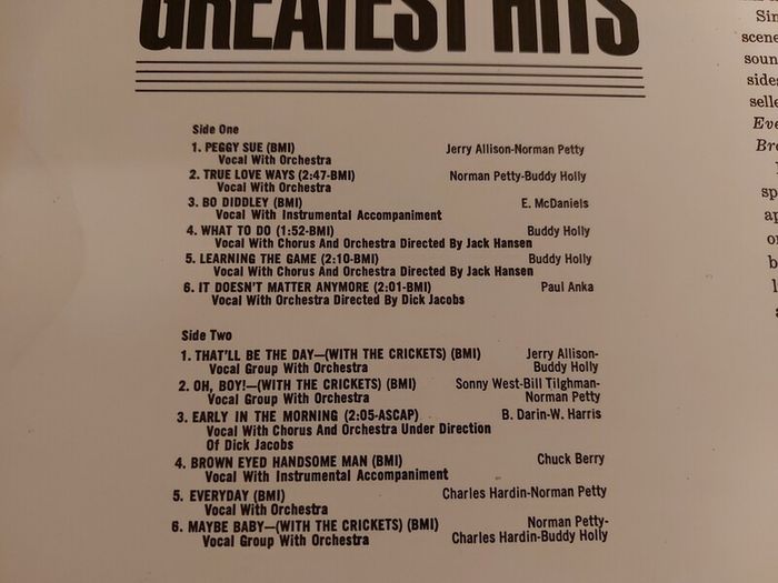 Buddy Holly - Greatest Hits - Vinyl Record + Hundreds More