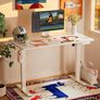 Electric Standing Desk Height Adjustable 120 x 60cm, Sit Stand Desk with 4 Memory Smart Pannel for Home Office with Splice Board Image 8
