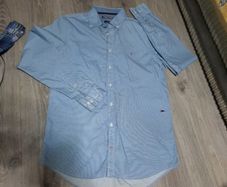 blue Tommy hilfiger shirt
