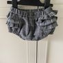 Mothercare grey plaid dress with baby knickerbockers or nappy cover Image 2