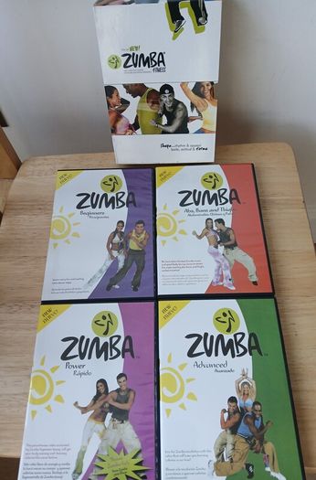 Zumba Fitness 4 Volume DVD Set - Beginners, Power, Advanced, Abs Buns & Thighs