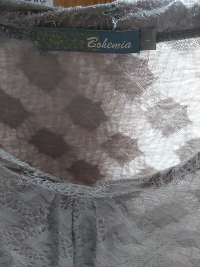 Bohemia Label Ladies Gray Cotton Mix Top Sz L UK14