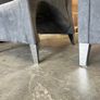 Pair of Designer Oaken Suede Lounge Chairs Ideal Image 8