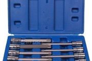 8PC 3/8" Dr. 110mm Long Torx Bit Socket Set T25 - T60