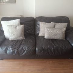 brown leather sofa FREE