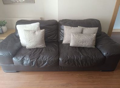 brown leather sofa FREE