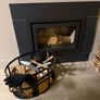 Black Metal Fire Log Holder Image 3