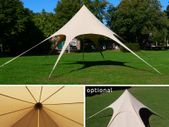 Star Tent 10 x 4 m Gazebo Parasol Sun Canopy made of cotton blend fabric