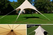 Star Tent 10 x 4 m Gazebo Parasol Sun Canopy made of cotton blend fabric