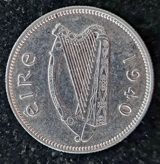 Ireland 1940 Silver Shilling Coin