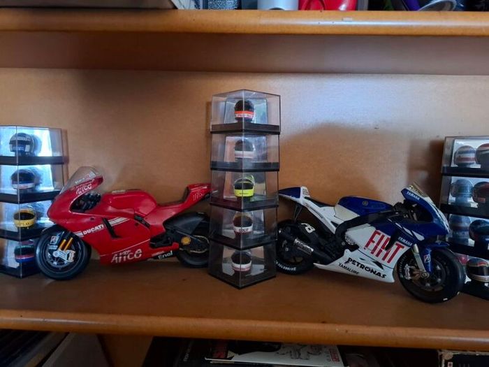 motor bikes & F1 helmets