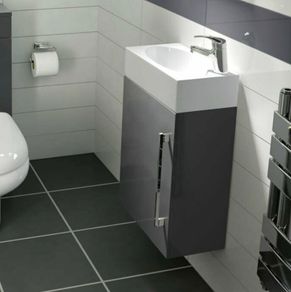 Clearance: Novum Serene 40cm ANTHRACITE Wall Hung Unit