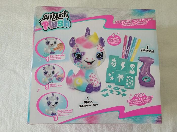 BNIB - Canal Toys - Airbrush Plush Unicorn Toy