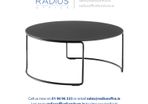 Circuit Round Coffee Table in Black Finish