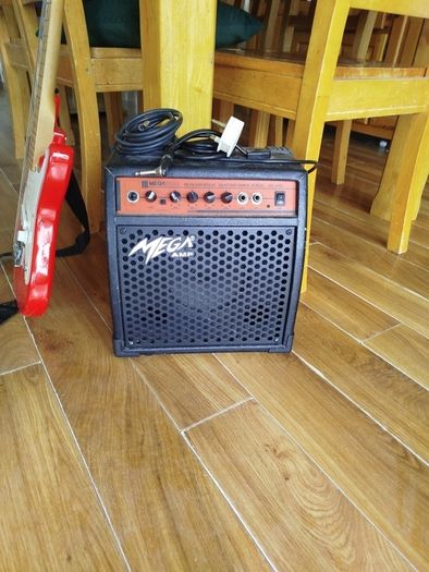 Electric guitar and amp