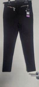 next girls black stretchy jeggings size 10 /11
