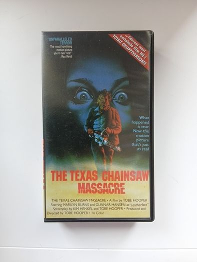 The Texas Chainsaw Massacre 1974 Film. English With Subtitles (Rare Scope Version) Letterbox Black Bars.