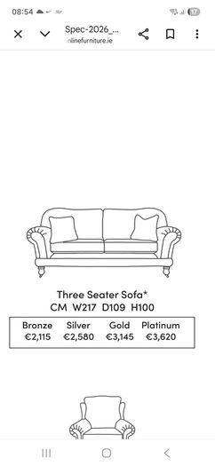 Alexandra Sofas  x 2 For Sale