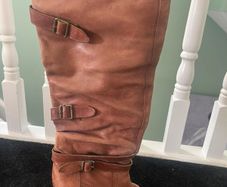 Brown knee boots
