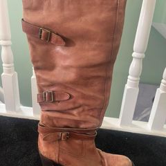 Brown knee boots
