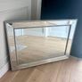 Brushed chrome ornate mirror Image 2