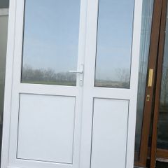 Great Solid PVC Single Door With Side Panel