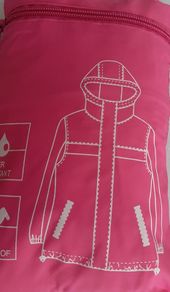 new shower resistant waterproof pink jacket