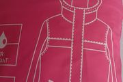 new shower resistant waterproof pink jacket
