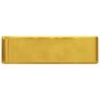 Wash Basin with Faucet Hole 48x37x13.5 cm Ceramic Gold Image 3
