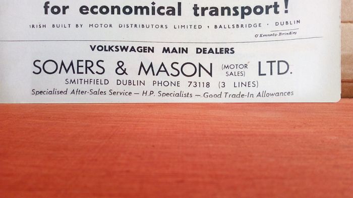 Vw Beetle Reproduction Ireland poster, Irish Memorabilia