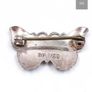 Art Deco Sterling Silver Guilloche Enamel Butterfly Brooch (c. 1920s) Image 2