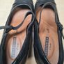 CLARKS heels court shoes black leather Size Uk 5.5 D Eu 39 Image 6
