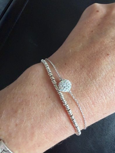 2 sterling silver bracelets