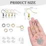 NEW SALE | Earring Hooks 1350pcs Jewellery Making Accessories Kit Mixed Colors 18mm Earring Hooks Ear Wires French Wire Hooks and Jump Rings for Earring Making and Repair Image 2