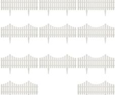 White Lawn Divider 17 pcs / 10 m