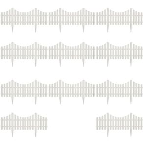 White Lawn Divider 17 pcs / 10 m