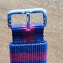 Daniel Wellington Oxford 18mm Red and Navy NATO Watch Strap. Never used Image 3