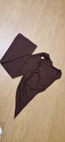 Brown Sheer Two Pc Set - Small