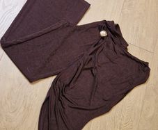 Brown Sheer Two Pc Set - Small