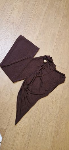 Brown Sheer Two Pc Set - Small