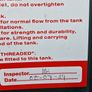 Carbery 650L slimline bunded oil tank. Image 5