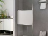 Walk-in Shower Wall with Half Frosted ESG Glass 115x195 cm