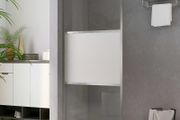 Walk-in Shower Wall with Half Frosted ESG Glass 115x195 cm
