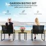 Three-Piece Garden Seating Set - Black Image 2