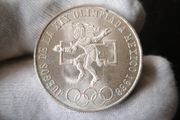 1968 Mexico Silver 25 Pesos Coin