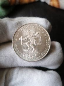 1968 Mexico Silver 25 Pesos Coin