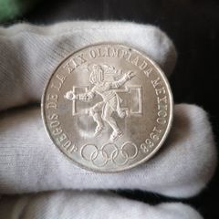 1968 Mexico Silver 25 Pesos Coin