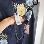 HOBBS Moira Navy & Yellow Dress Sz 16 UK - Bnwt Rrp 190 Image 3