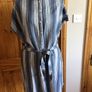 BNWTS Dunnes Blue & White stripe shirt dress size 18 includes post Image 3