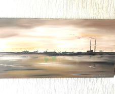 original oil painting poolbeg